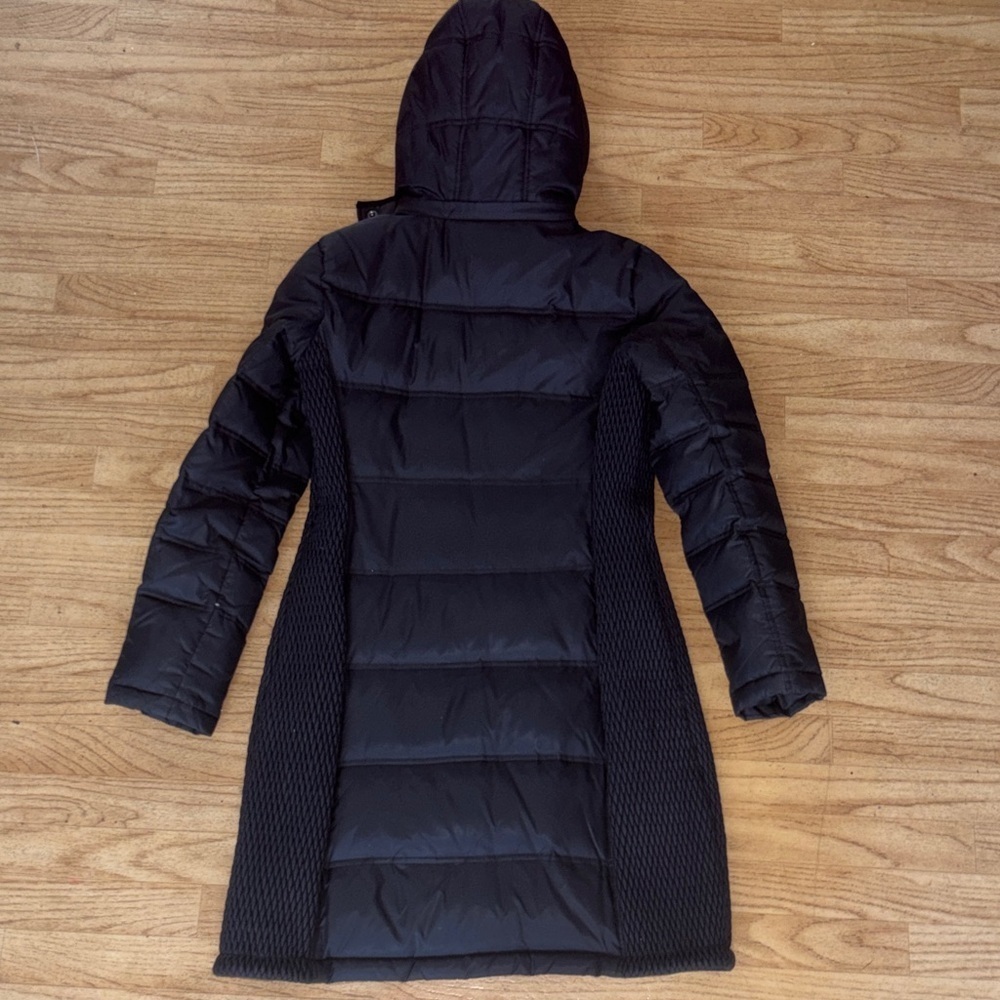 MICHAEL Michael Kors Long Black Puffer Coat - Picture 2 of 5